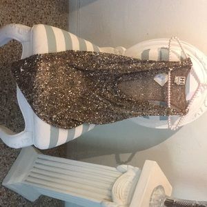 Haute Hippie golden sequence top